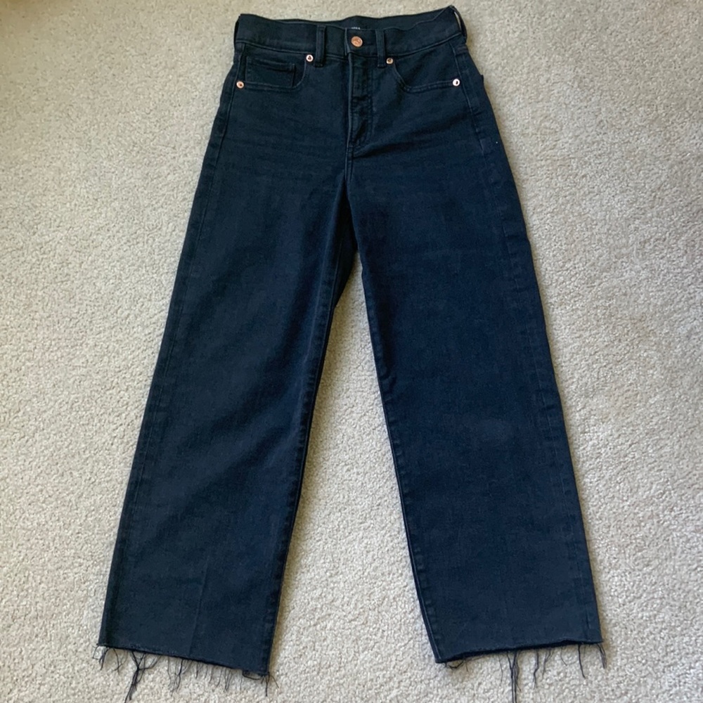 Express Cropped Wide Leg Jean